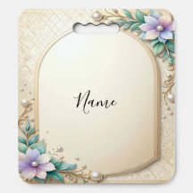 Decorative Floral Frame Stadium Seat Cushion