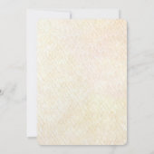 Decorative Floral Frame with Pearls Engagement Einladung (Rückseite)