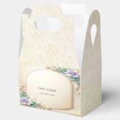 Decorative Floral Frame with Pearls Favor Box Geschenkschachtel (Geöffnet)