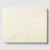 Decorative Floral Frame with Pearls Guest Book Gästebuch (Rückseite)