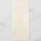 Decorative Floral Frame with Pearls Menu Menükarte (Rückseite)