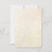 Decorative Floral Frame with Pearls RSVP Card Karte (Rückseite)