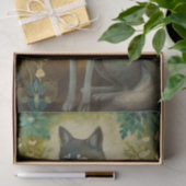 Decorative Floral Wolf Seidenpapier (Geschenk)