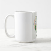 Decorative Folk‑Art Parrot Illustration  Kaffeetasse (Links)