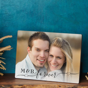 Decorative Forever Monogram 5 x 7 Foto Fotoplatte