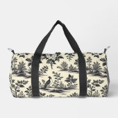 Decorative French toile pattern Duffle Bag (Vorderseite)