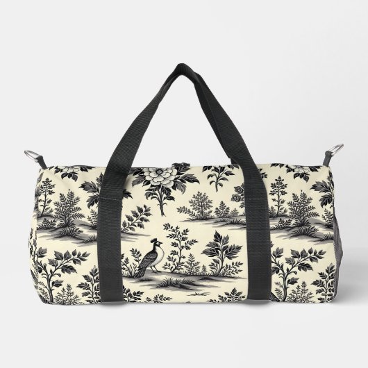 Decorative French toile pattern Duffle Bag (Vorderseite)