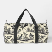 Decorative French toile pattern Duffle Bag (Rückseite)