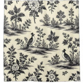 Decorative French toile pattern Duschvorhang (Vorderseite)