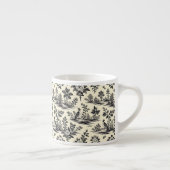 Decorative French toile pattern Espressotasse (Rechts)