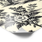 Decorative French toile pattern Fotodruck (Ecke)