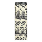 Decorative French toile pattern Thermosbecher (Rückseite)
