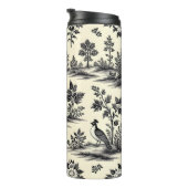 Decorative French toile pattern Thermosbecher (Nach rechts gedreht)