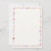 Decorative Galentines Invitation Oval Frame Einladung (Rückseite)