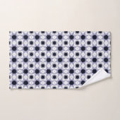Decorative geometric patterned baby blue star badhandtuch set (Handtuch)