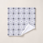 Decorative geometric patterned on white background badhandtuch set (Waschlappen)