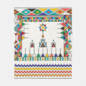 Decorative geometric repeating pattern inspired by fleecedecke (Vorderseite)