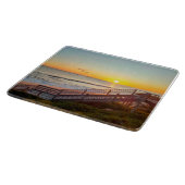 Decorative Glasscheibe - Sonnenuntergang Schneidebrett (Ecke)