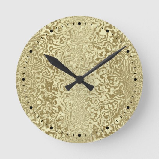 Decorative Gold Clock Runde Wanduhr (Vorderseite)