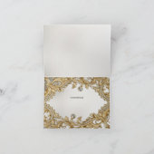 Decorative Gold Dankeschön Card Dankeskarte (Innenseite)