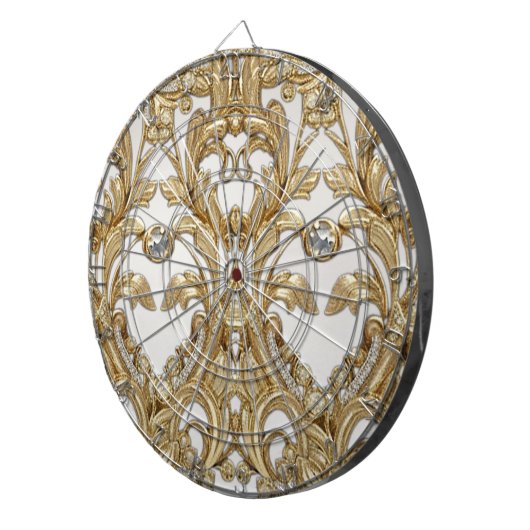 Decorative Gold Dartboard Dartscheibe (Vorderseite rechts)
