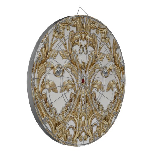 Decorative Gold Dartboard Dartscheibe (Vorderseite Links)