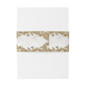 Decorative Gold Einladung Bauchband Einladungsbanderole (Rückseitenbeispiel)