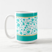Decorative Gold Floral White Tee Kaffee Tasse (Links)