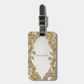 Decorative Gold-Gepäckmarke Gepäckanhänger (Vorderseite vertikal)