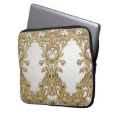 Decorative Gold Laptop Sleeve (Vorderseite Links)