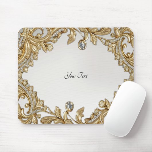 Decorative Gold Mousepad (Mit Mouse)