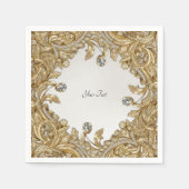 Decorative Gold Napkins Serviette (Vorderseite)