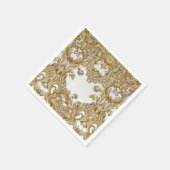 Decorative Gold Napkins Serviette (Ecke)