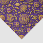 Decorative Gold Outlinated Weihnachtsschmuck Seidenpapier (Detail)