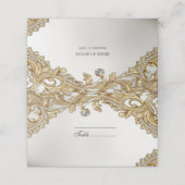 Decorative Gold-Platzkarte Platzkarte (Außenseite Aufgefaltet)