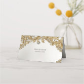 Decorative Gold-Platzkarte Platzkarte (Rückseite)