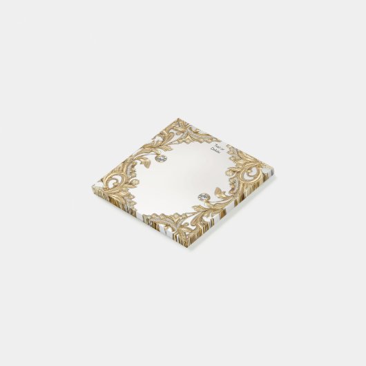 Decorative Gold Post it Notes Post-it Klebezettel (angewinkelt)