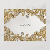 Decorative Gold Postcard Postkarte (Vorderseite)