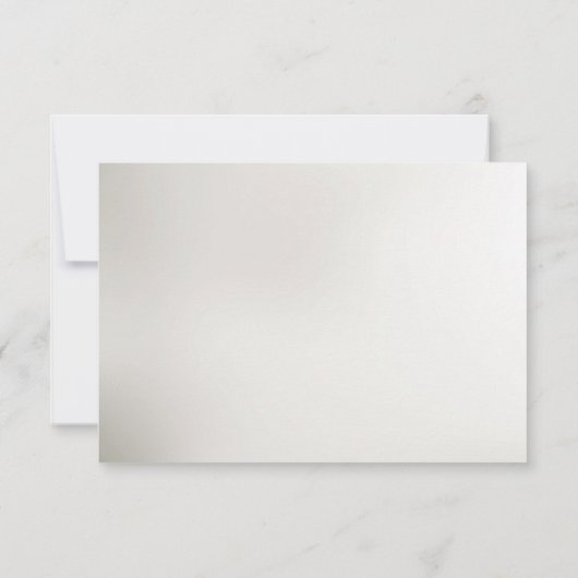 Decorative Gold RSVP Card (Rückseite)