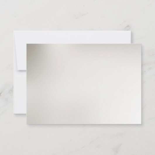 Decorative Gold RSVP Card (Rückseite)