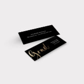 Decorative Gold Script Abschluss Name Card Mini Visitenkarte