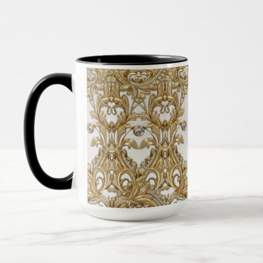 Decorative Gold-Tasse Tasse (Links)