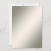 Decorative Gold Weiße Verlobung Einladung (Rückseite)