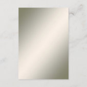 Decorative Gold White Floral Detail Umschließkarte Begleitkarte (Rückseite)