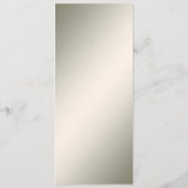 Decorative Gold White Floral Wedding Menü Menükarte (Rückseite)