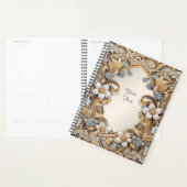 Decorative Gold White Floral Wedding Planner Planer (Anzeige)