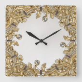 Decorative goldene Uhr (Vorderseite)