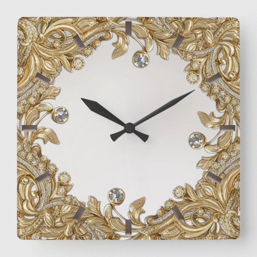 Decorative goldene Uhr (Vorderseite)