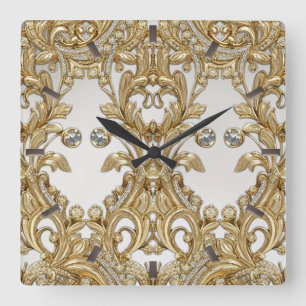 Decorative goldene Uhr