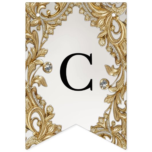 Decorative Goldjagdflagge Wimpelkette (Erste Fahne)